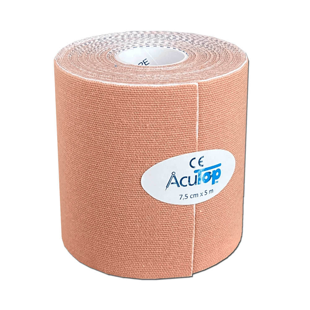 Acutop - Classic Kinesiologie Tape - 7.5cm x 5m - Beige | Intertaping.nl