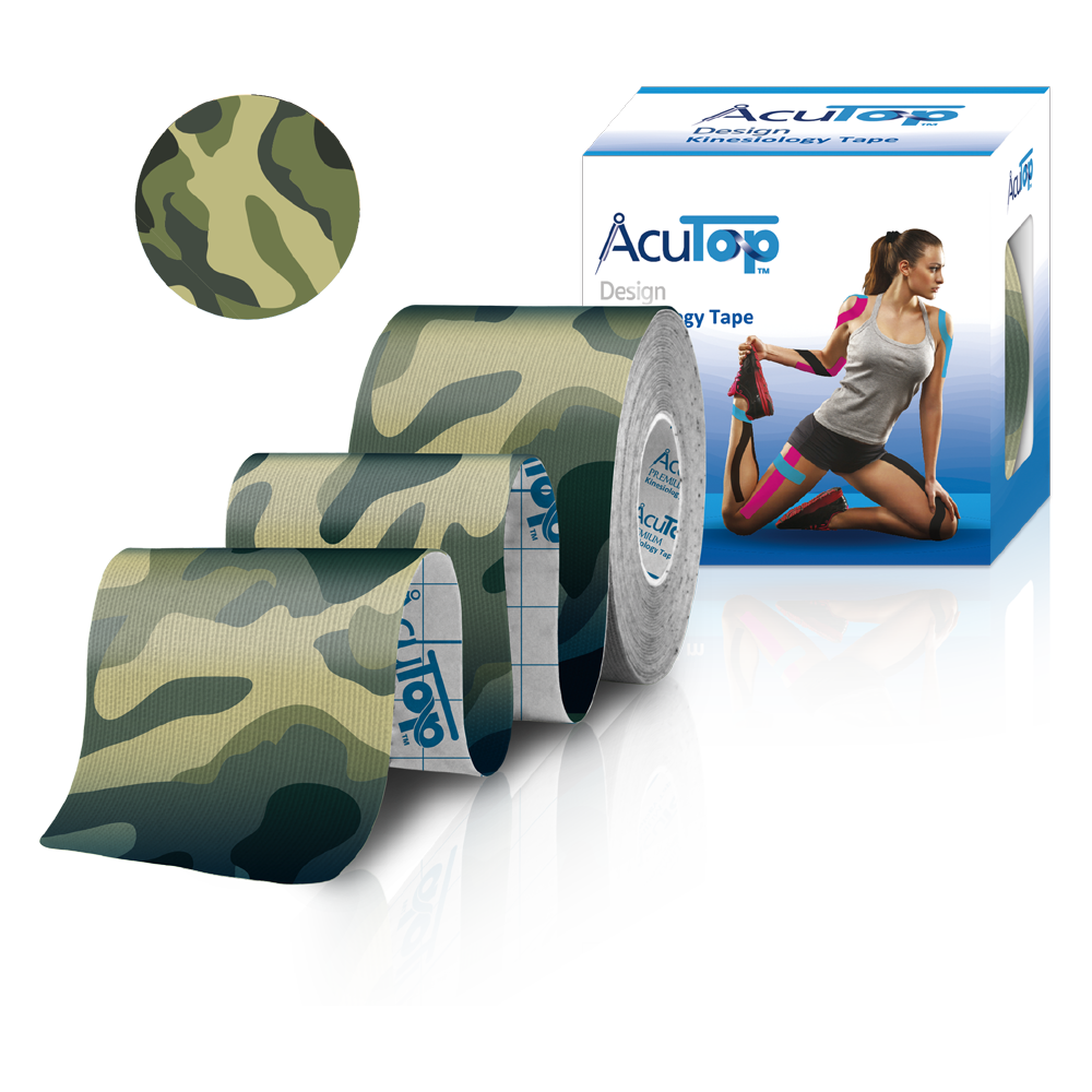 Acutop Classic Design Tape - Green Camo - 5cm x 5m - Intertaping.nl