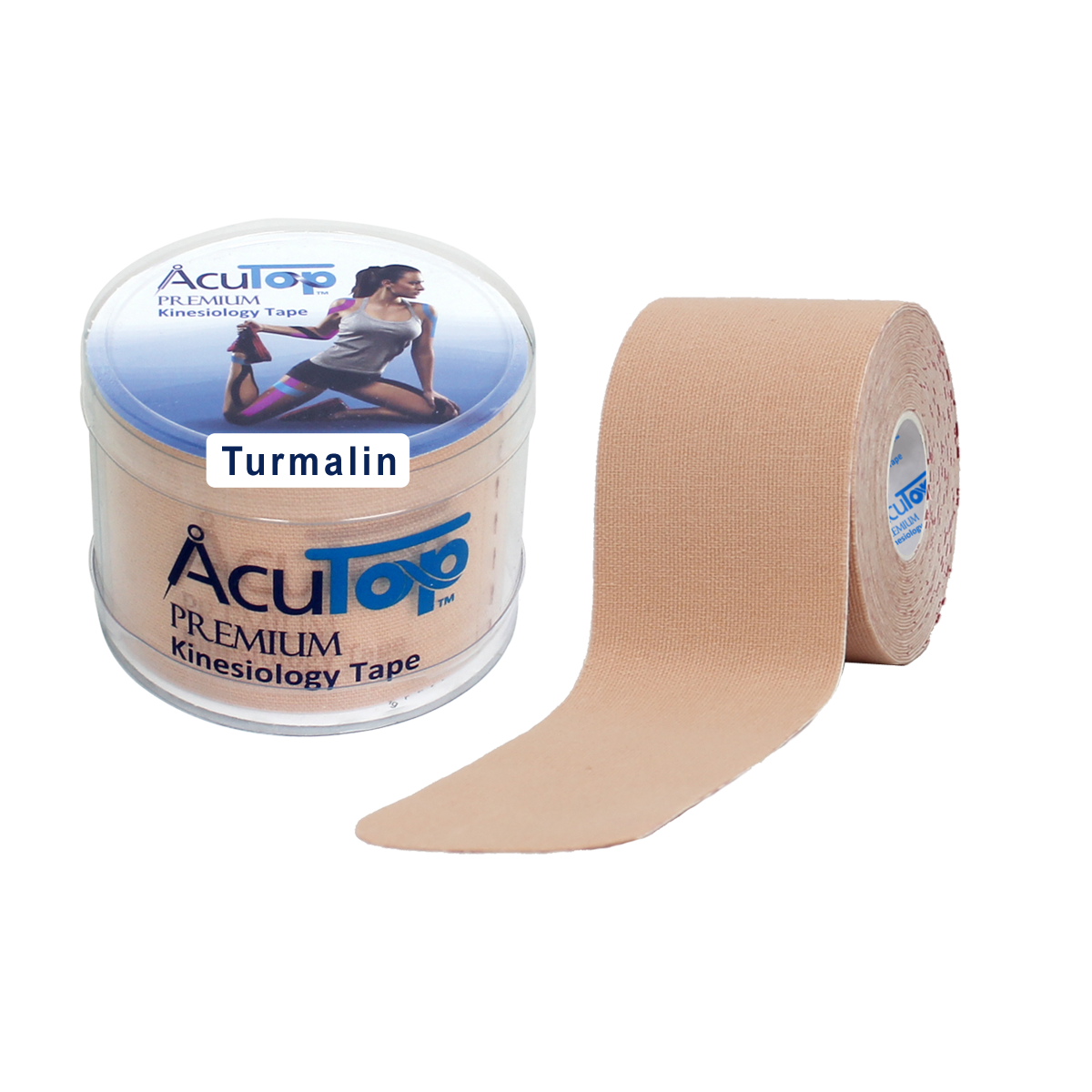 Acutop Premium Kinesiotape Tourmaline - Beige - 5cm x 5m - Intertaping.nl